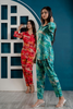 Red Colour Printed Cotton Co-Ord Set