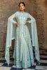 Mint Green Color Georgette Embroidered Suit with Skirt