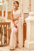 Pink Colour Georgette Embroidered Saree