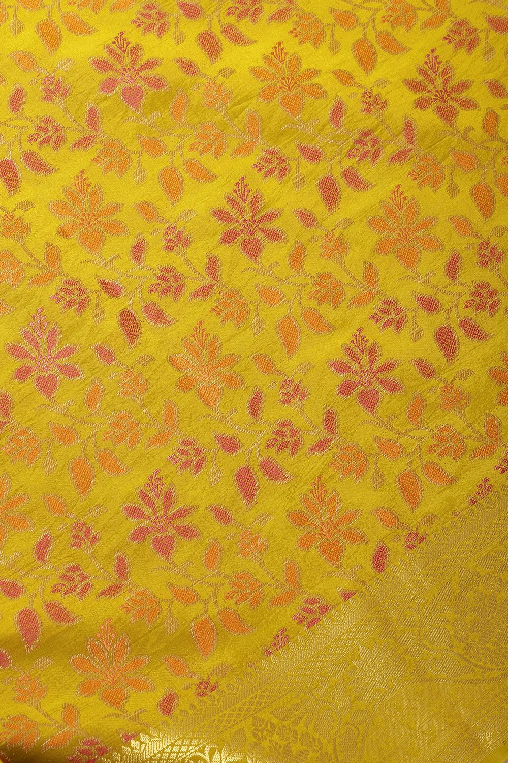Sage Green Tussar Woven Silk Saree