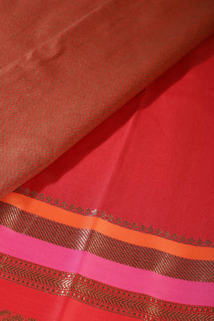 Fawn Color Zari Woven Art Silk Saree