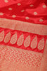 Red Color South Silk Zari Woven Saree