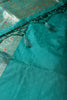Sea Green Colour Banarasi Silk Woven Saree