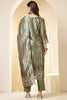 Green Color Chanderi Silk Printed Straight Suit