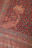 Dark Scarlet Pashmina Floral Printed Unstitched Suit Fabric