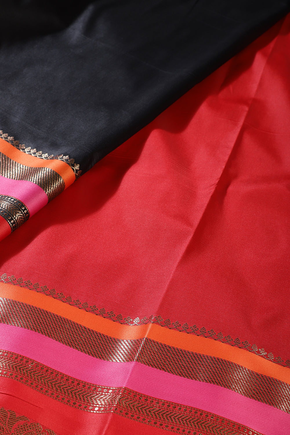 Black Zari Woven Art Silk Saree