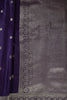 Dark Purple Zari Woven Satin Silk Saree