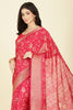 Raspberry Cotton Silk Printed Saree
