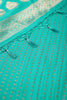 Sea Green Colour Cotton Silk Zari Woven Saree