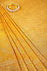 Mustard Color Raw Silk Zari Woven Saree