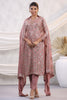 Dusty Pink Color Embroidered Georgette Unstitched Suit Material