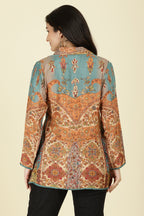 Multi-Color Muslin Printed Tunic Top