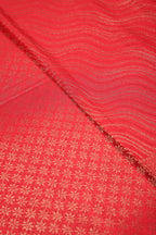 Red Colour Soft Silk Leheria Zari Woven Saree