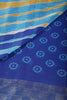 Blue & Yellow Color Chiffon Printed Saree