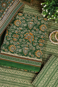 Green Cambric Cotton Unstitched Suit Material
