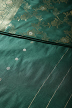 Bottle Green Color Zari Woven South Silk Saree