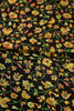 Black Color Chiffon Floral Zari Border Printed Saree