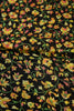 Black Color Chiffon Floral Zari Border Printed Saree