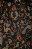 Black Kalamkari Printed Cotton Saree
