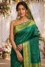 Green Silk Woven Saree