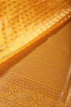 Mustard Color Cotton Silk Zari Woven Saree