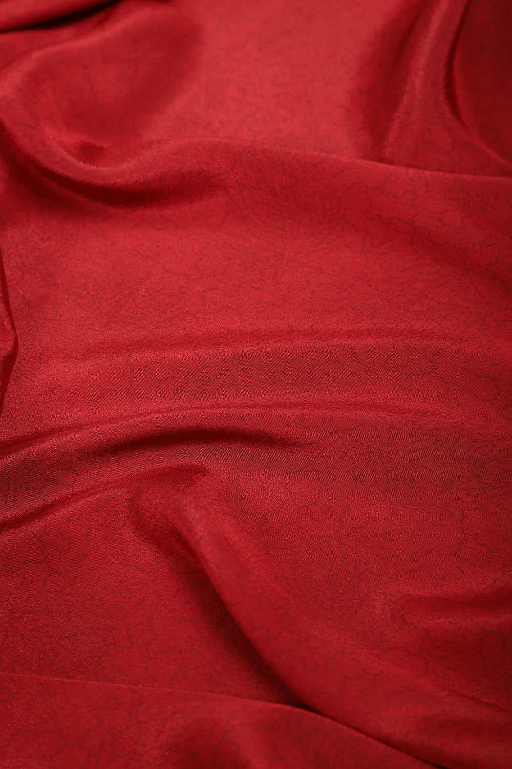Maroon Kashmiri-Inspired Floral Printed Crepe Saree