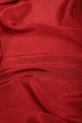 Maroon Kashmiri-Inspired Floral Printed Crepe Saree