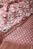 Dark Mauve Color Cotton Silk Abstract Printed Saree