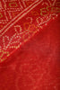 Maroon Color Chiffon Bandhani Printed Saree
