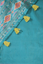 Pista Green Tussar Silk Reham Woven Saree