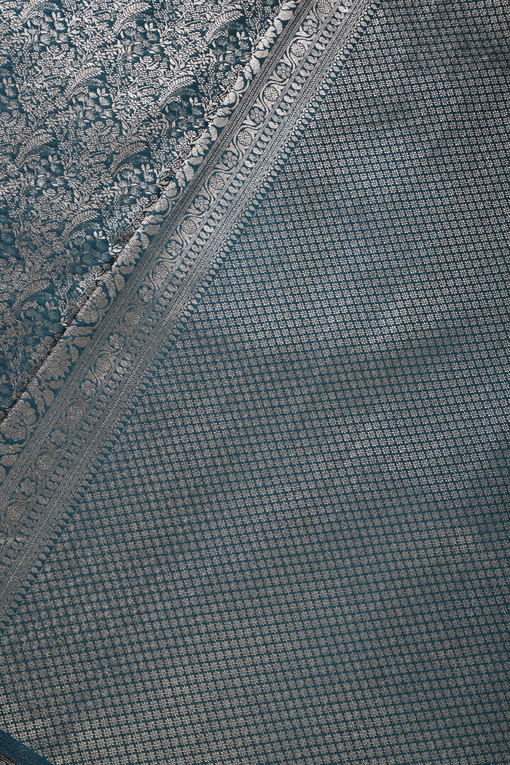 Green South Silk Floral Zaal Woven Saree