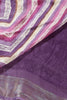 Purple Chiffon Lehariya Printed Saree