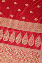 Marron Color South Silk Zari Woven Saree