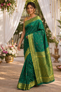 Green Silk Woven Saree
