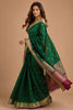 Green Cotton Silk Zari Work Saree