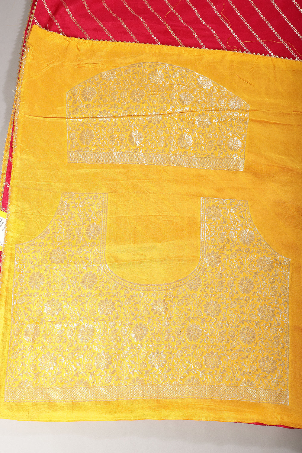 Rani Modal Silk Saree with Zari Pinstripes