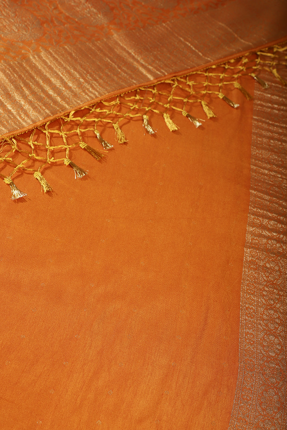 Mustard Colour Silk Zari Woven Saree