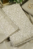 Greenish Grey Colour Resham Embroidered Chanderi Unstitched Suit