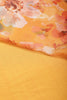 Mustard Color Floral Printed Chiffon Saree