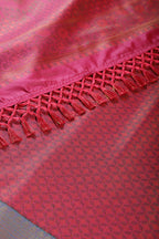 Rani Color Cotton Silk Resham & Zari Woven Saree