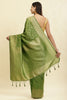 Green Lightweight Banarasi Silk Weaving Saree