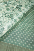 Sea Green Floral Printed Cotton Silk Saree