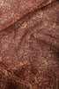 Brown Abstract Printed Chanderi Cotton Saree