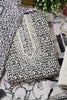 White & Black Rayon Cotton Printed & Neck Embroidered Unstitched Suit