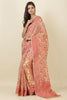 Beige Cotton Resham Woven Saree