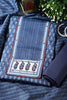 Persian Indigo Color Printed Twill Cotton Unstitched Suit Material
