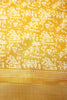 Light Mustard Color Cotton Silk Printed Saree