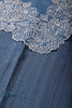 Blue Tissue Resham Embroidered Saree