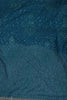Nile Blue Georgette Resham Floral Jal Woven And Swarovski Work Saree