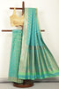 Parrot Green Soft Silk Zari and Resham Woven Saree